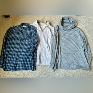 ABERCROMBIE & FITCH BOYS TEEN HOODY + SHIRT BUNDLE